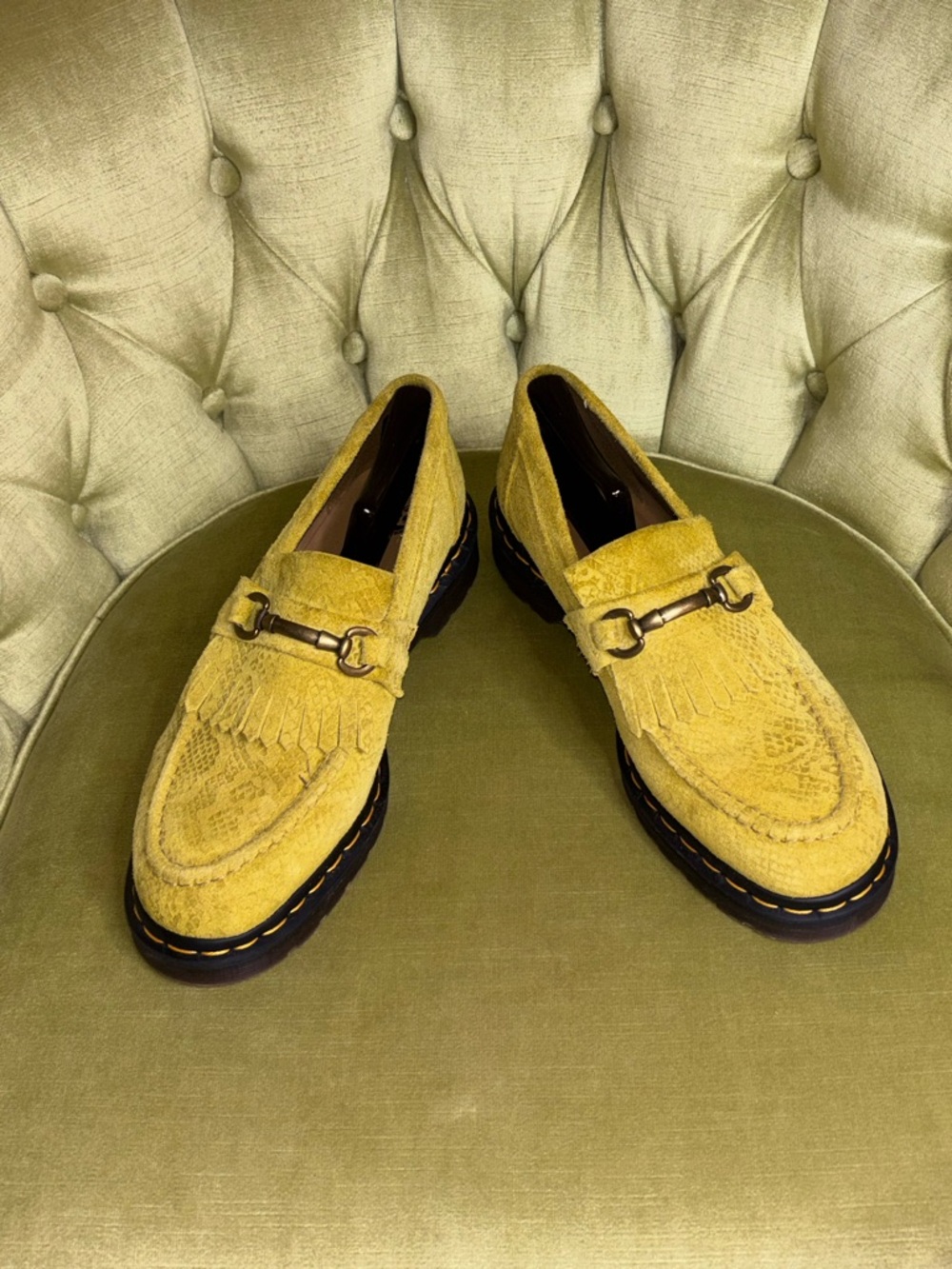 Dr. Martens ADRIAN SNAFFLE Loafers Suede AW006 Size 12 - Picture 11 of 11